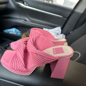 Dolce Vita pink slides-Never been worn!